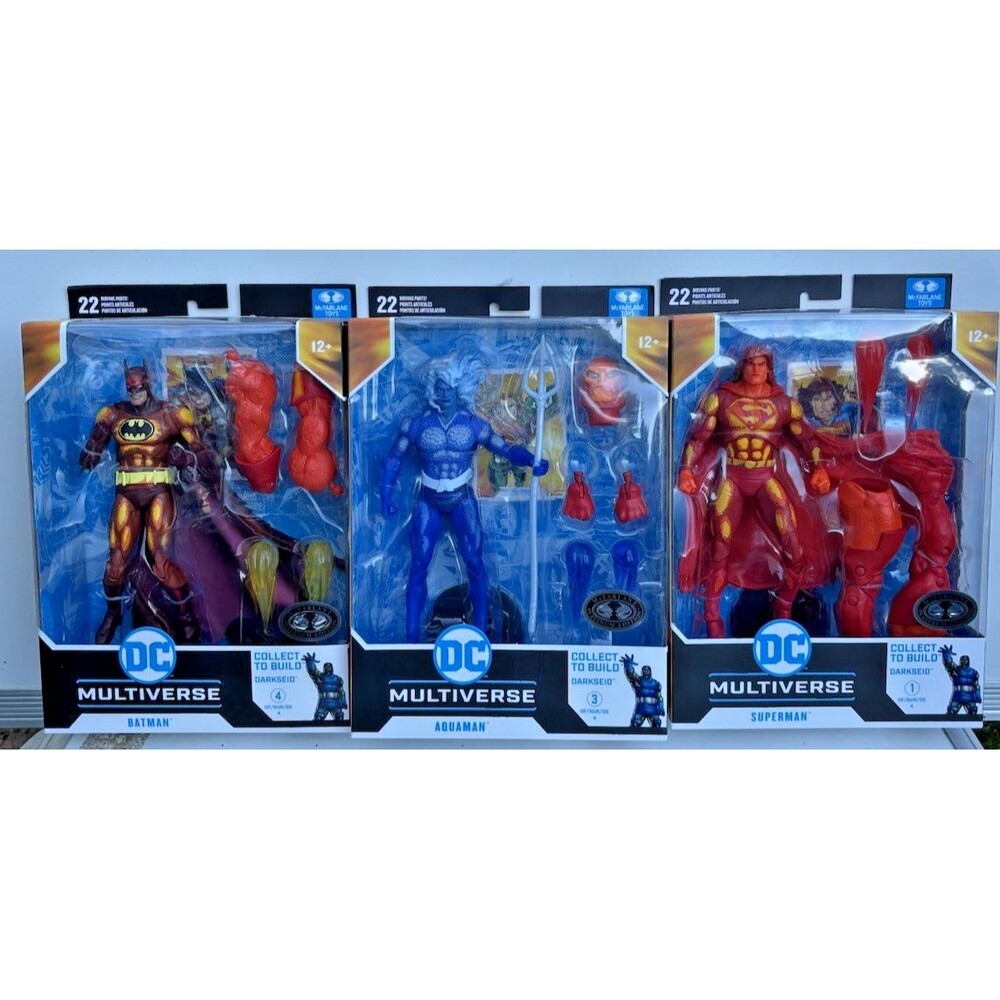 McFarlane DC Multiverse Justice League Task Force Darkseid BAF Set of 3 Figures
